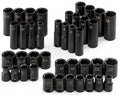 SK Hand Tools 4090 Fractional Socket SuperSet– 40-Piece 3/8-Inch Drive 6 Point Metric Accessories. High Visibility Impact Units