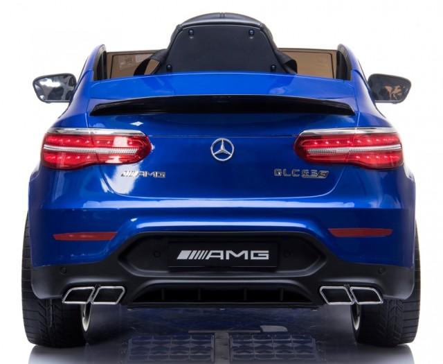 12V powered Mercedes AMG GLC63S Ride on electric car For Kids with Remote Control LED lights MP3 Leather Seat - Blue