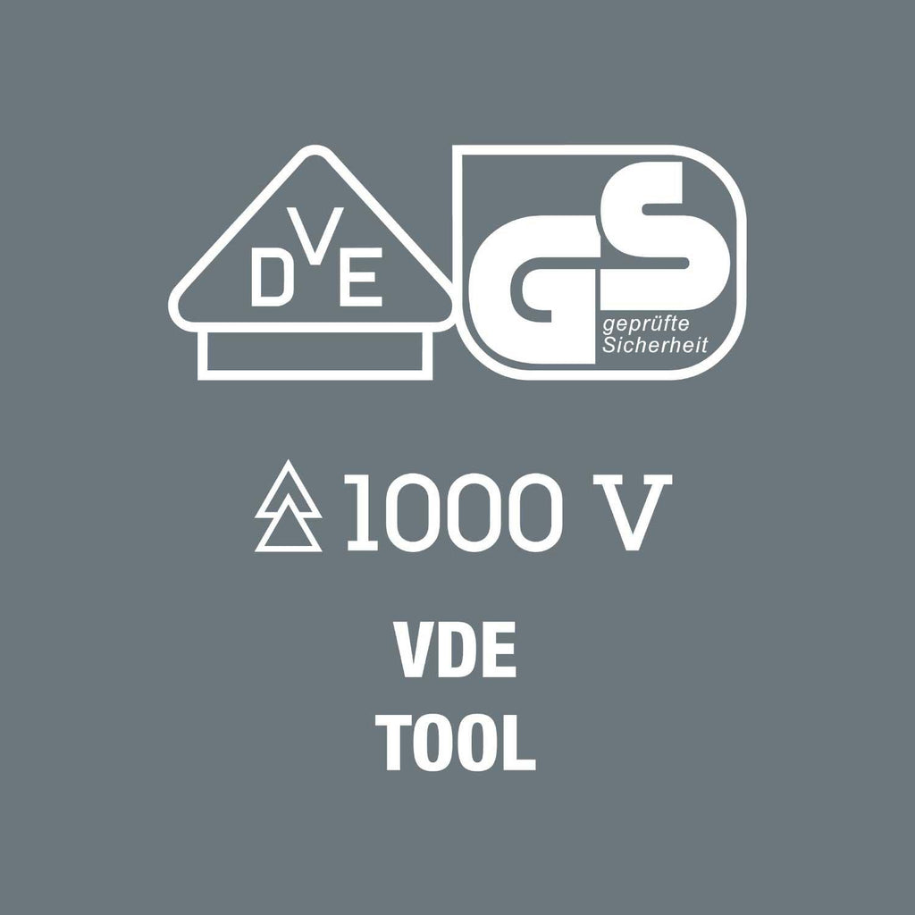 W05004970001 8100 SB VDE 1 Zyklop Ratchet Set, Insulated, 3/8", (Pack of 17)