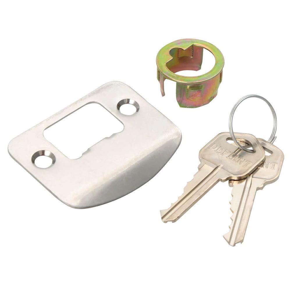 Olympic  Steel Keyed Entry Door Lever Lock