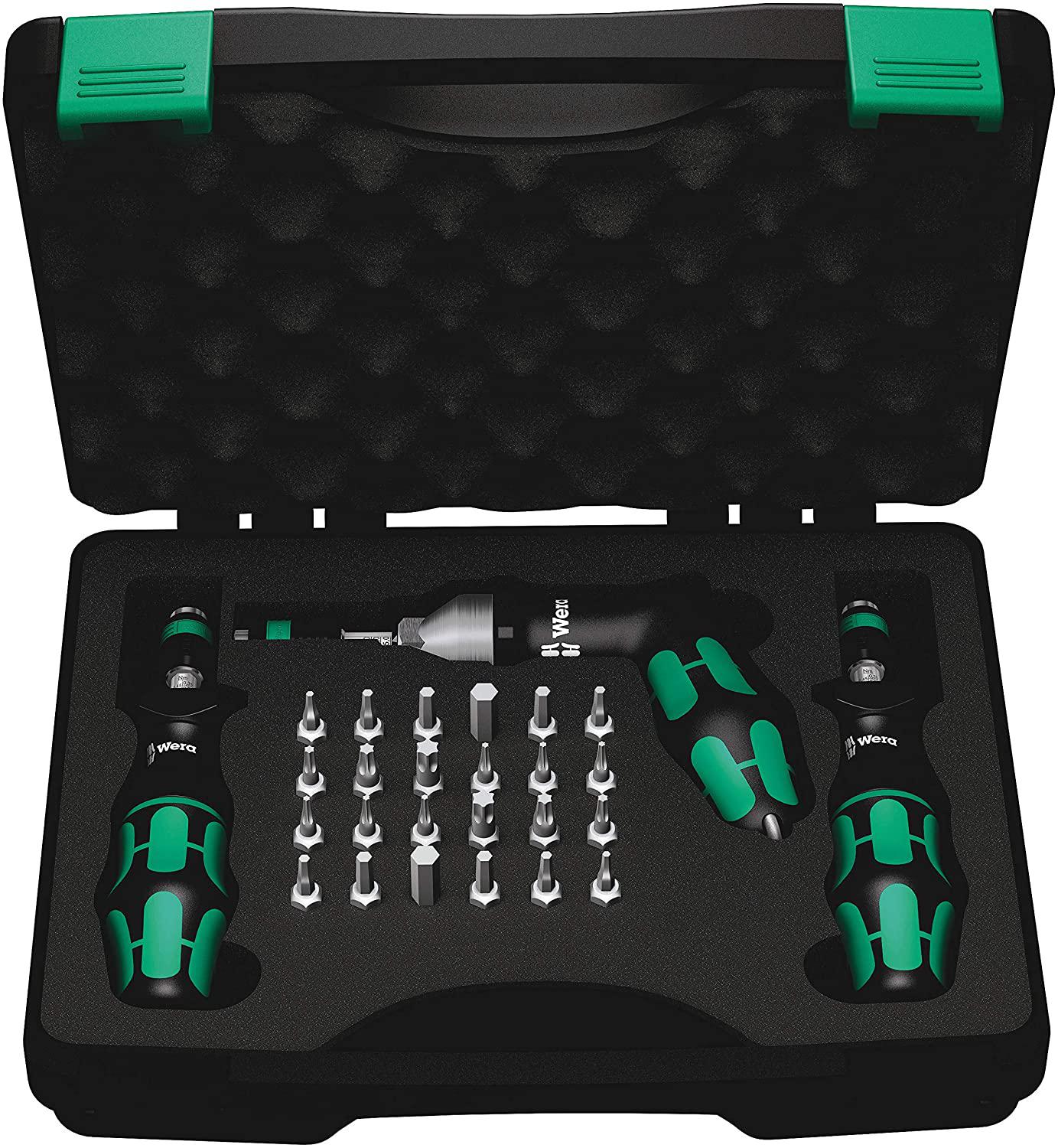 W- 5074739001 Kraftform 7440/41/42 Torque Screwdriver 0.3-6.0 Nm and Bit Set, 27-Piece