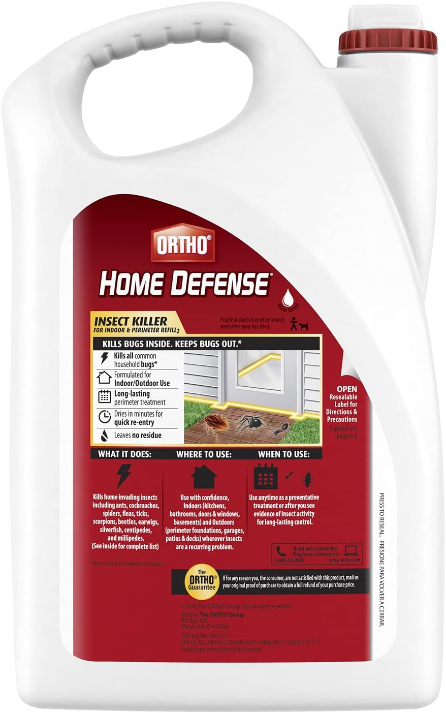 Ortho Home Defense Insect Killer for Indoor &amp; Perimeter Refill, 1.33 GAL, 1 Pack