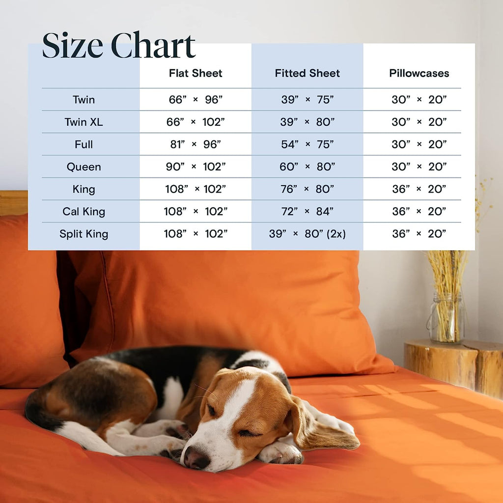 LuxClub 6 PC Queen Sheet Set Bamboo Sheets Deep Pockets 18" Eco Friendly Wrinkle Free Cooling Sheets Machine Washable Hotel Bedding Silky Soft - Autumn Orange Queen