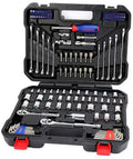 PENFU Wrench 145PC Tools Set for Car Repair Ratchet Wrenches 1/4" and 3/ Dr. Socket Set Wrench Set Home Tools Hand Repair Tool
