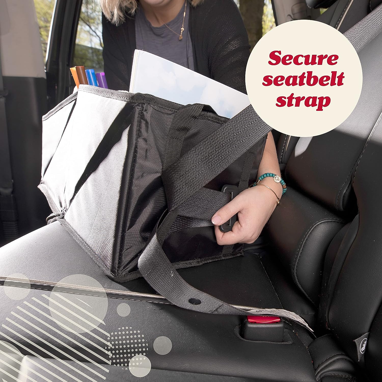 Lusso Gear Car Seat Organizer for Front or Backseat - Great for Adults &amp; Kids, Features 9 Storage Compartments for Toys, Magazines, Tissues, Maps, Books, Documents, Games &amp; More (Planets)