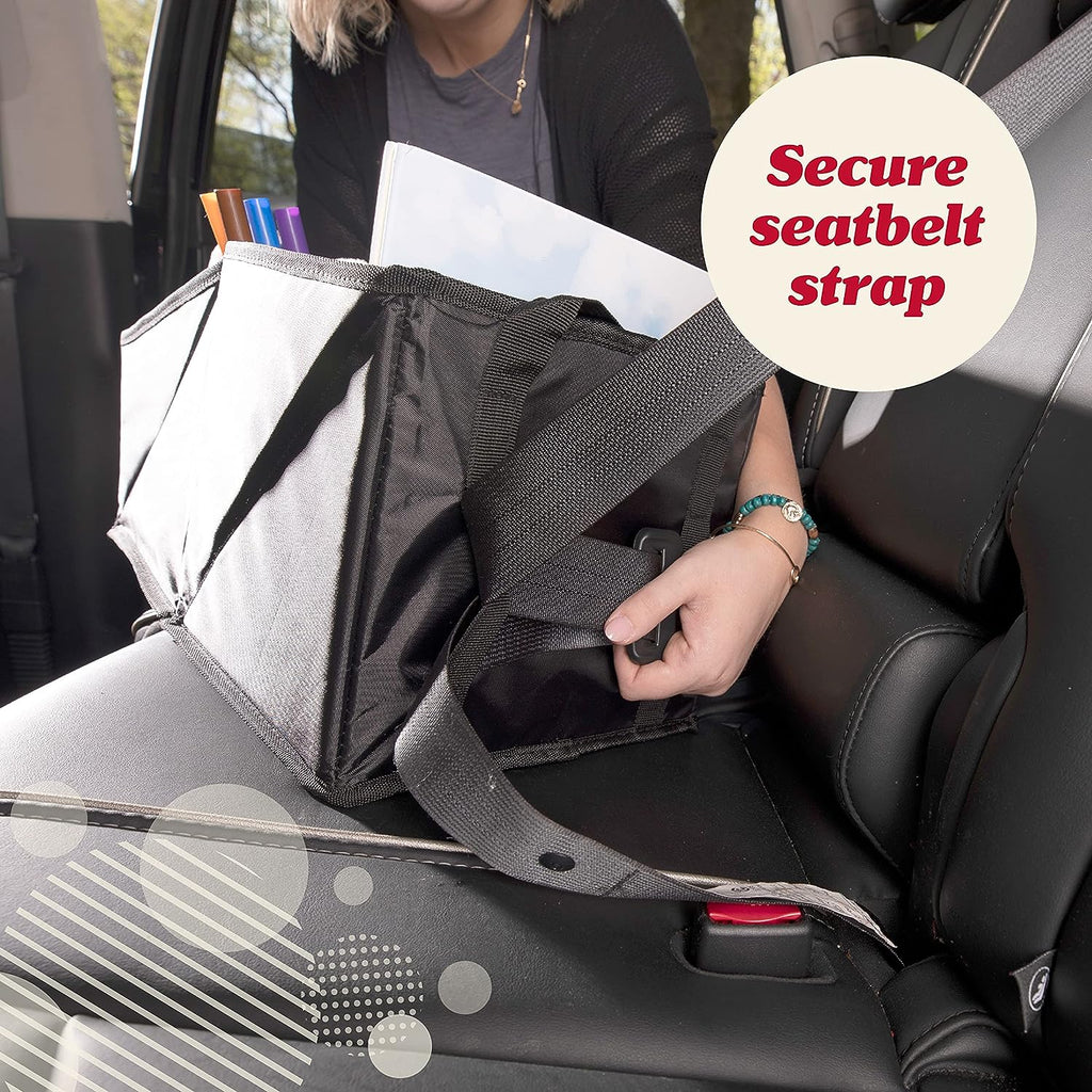 Lusso Gear Car Seat Organizer for Front or Backseat - Great for Adults &amp; Kids, Features 9 Storage Compartments for Toys, Magazines, Tissues, Maps, Books, Documents, Games &amp; More (Floral)