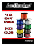 Choose 6 colors 14 Ga 500' ea Audiopipe Car Audio Home Primary Remote Wire
