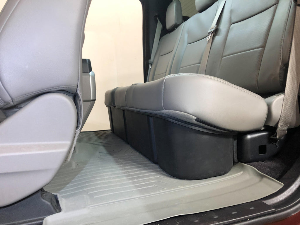Red Hound Auto 2 Under Seat StoraBox Compatible with Ford F-150 Super Cab (2015-2019), F-250 F-350 F-450 F-550 Super Duty SuperDuty (2017-2019) SuperCab Only Underseat System Set of 2