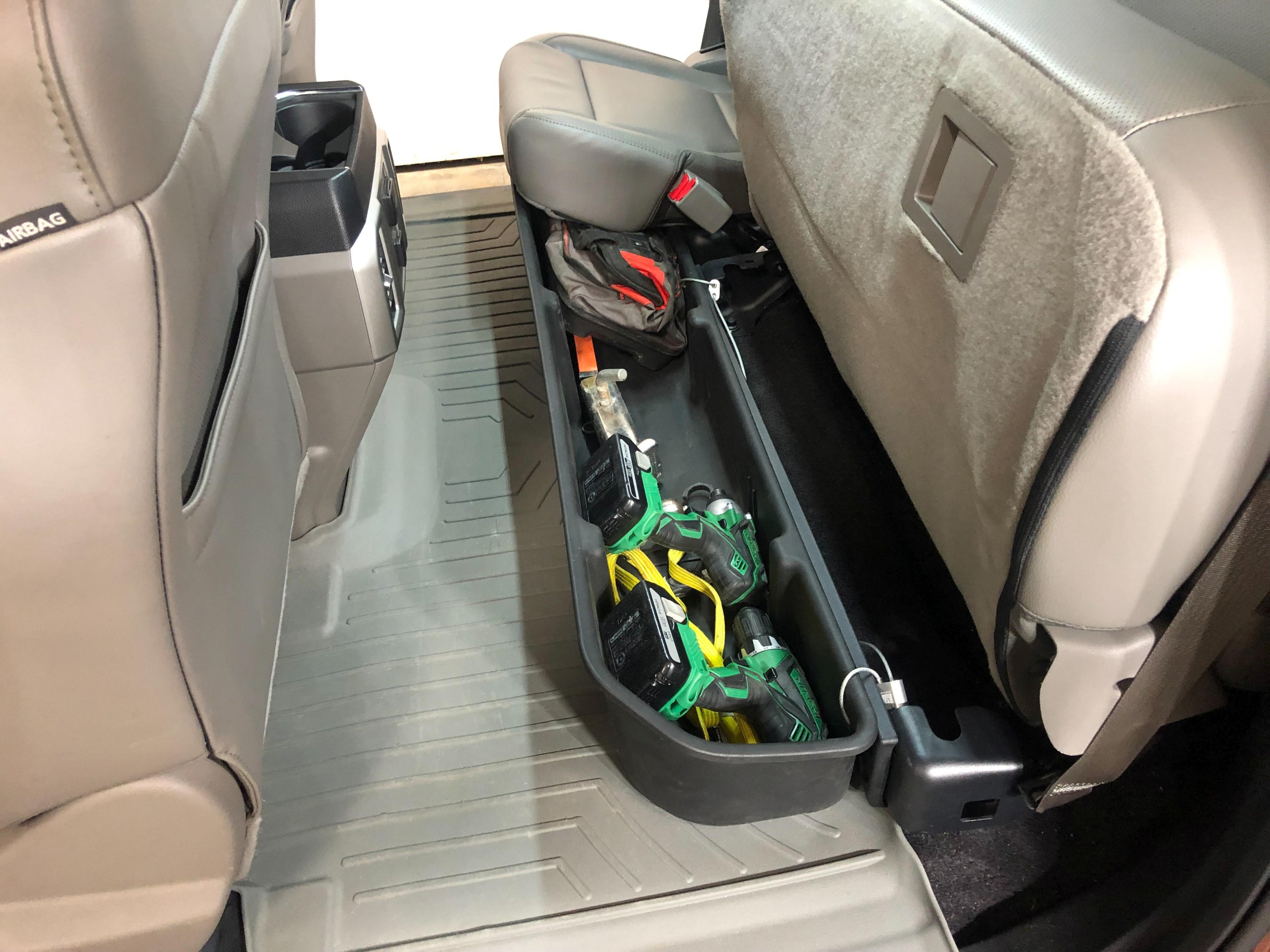 Red Hound Auto 3 Under Seat StoraBox Compatible with Ford F-150 Super Cab (2015-2019), F-250 F-350 F-450 F-550 Super Duty SuperDuty (2017-2019) SuperCab Only Underseat System Set of 3