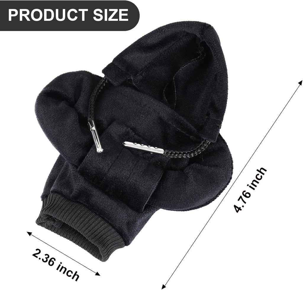 ZHSMS Gear Shift Cover, Universal Shift Knob Cover, Funny Sweater Hoodie for Gearshift, 4.7 Inch Car Shifter Stick Protector Decoration(Black)