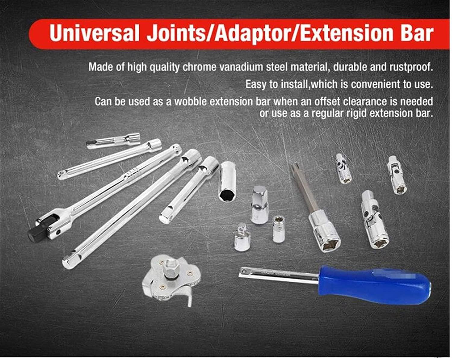 Tool Set Hand Tools For Car Repair Ratchet Spanner Wrench Socket Professional Bicycle Car Repair Tool Kits (Color : W003066A)