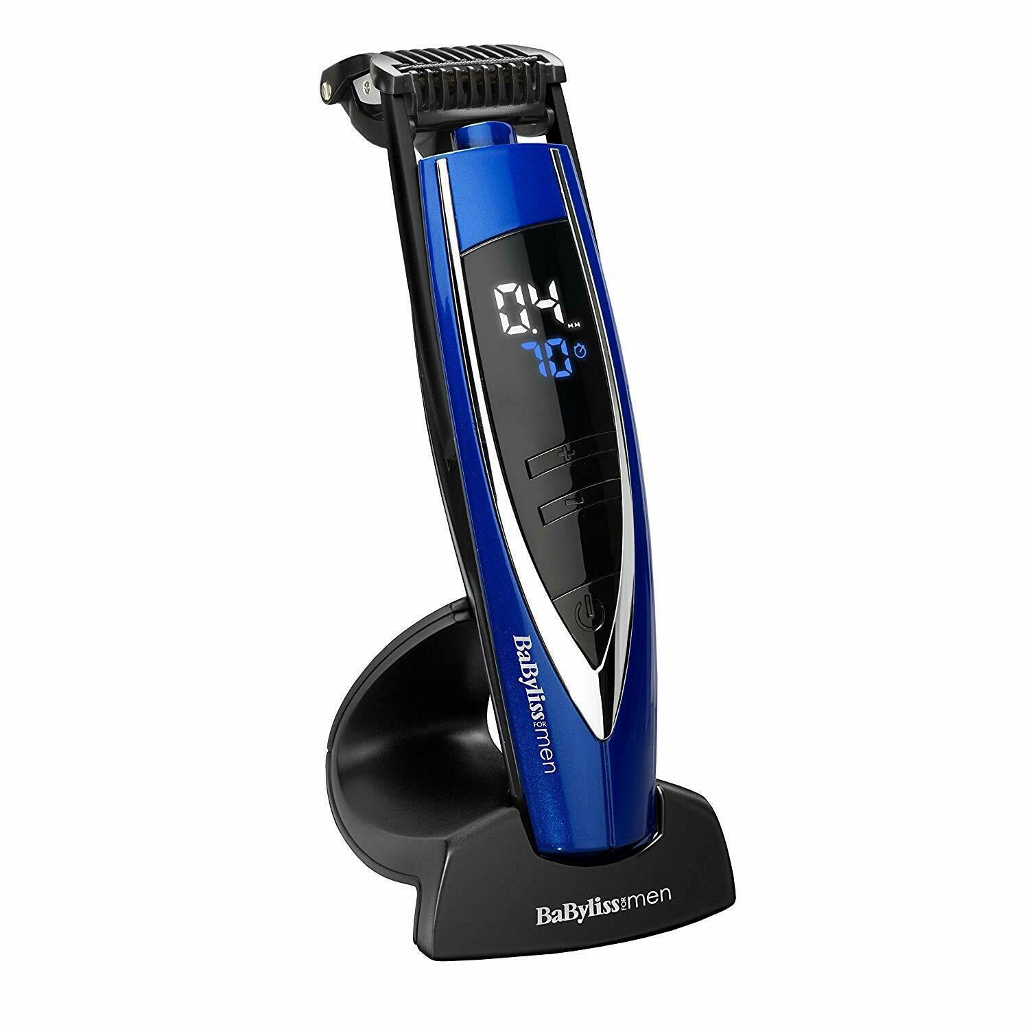 Beard Stubble Trimmer BaByliss for Men Super Stubble XTP Waterproof LED Display