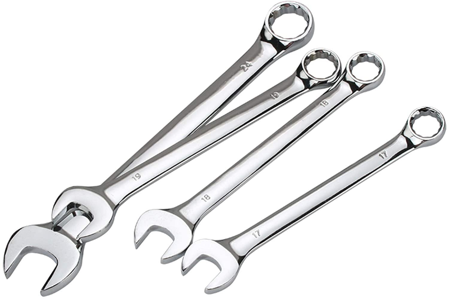 Peixiang Sturdy 32mm Metric Chrome Flexible Head Ratchet Action Wrench Spanner Nut Tool Household Tool Sets Safety