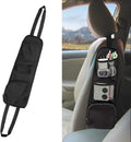QUICTO Car Seat Storage Hanging Bag, Multi-Pocket Seat Side Organizer, Car Multifunctional Storage Mesh Net Pocket, Can Hold Mobile Phone, Wallet, Glasses, Suitable for Cars, SUVs, Trucks