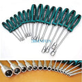 Screwdriver DHL 5Set15PCS 3-14mm Metal Socket Driver Hex Nut Key Wrench Screwdriver Nutdriver Hand Tool