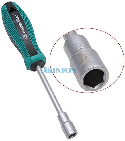 Screwdriver DHL 10Set15PCS 3-14mm Metal Socket Driver Hex Nut Key Wrench Screwdriver Nutdriver Hand Tool