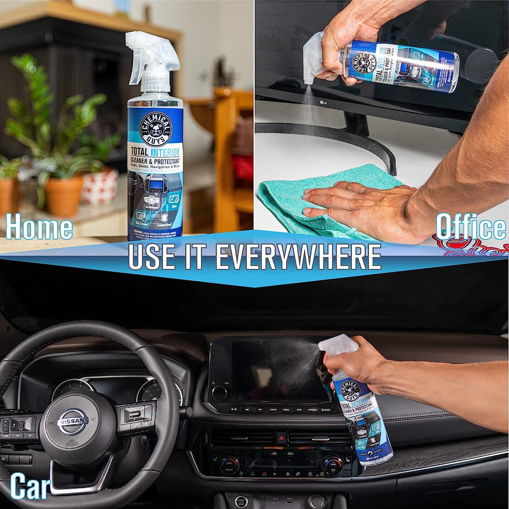 Chemical Guys SPI22016 Total Interior Cleaner and Protectant, Safe for Cars, Trucks, SUVs, Jeeps, Motorcycles, RVs &amp; More, 16 fl oz