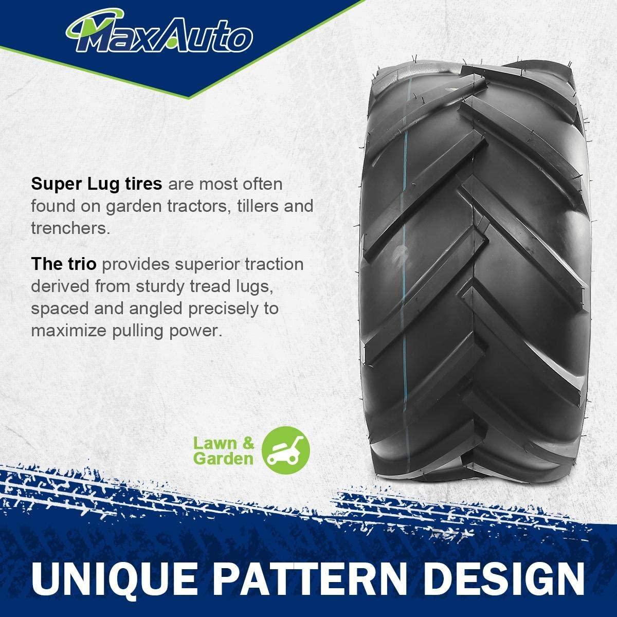 MaxAuto 2PCS 23x10.50-12 AG Tires for Garden Tractor Lawn Riding 6ply Rated
