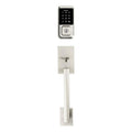 Halo Satin Nickel Electronic Smart Lock Deadbolt Feat SmartKey Security Touchscreen and Wi-Fi and San Clemente Handleset