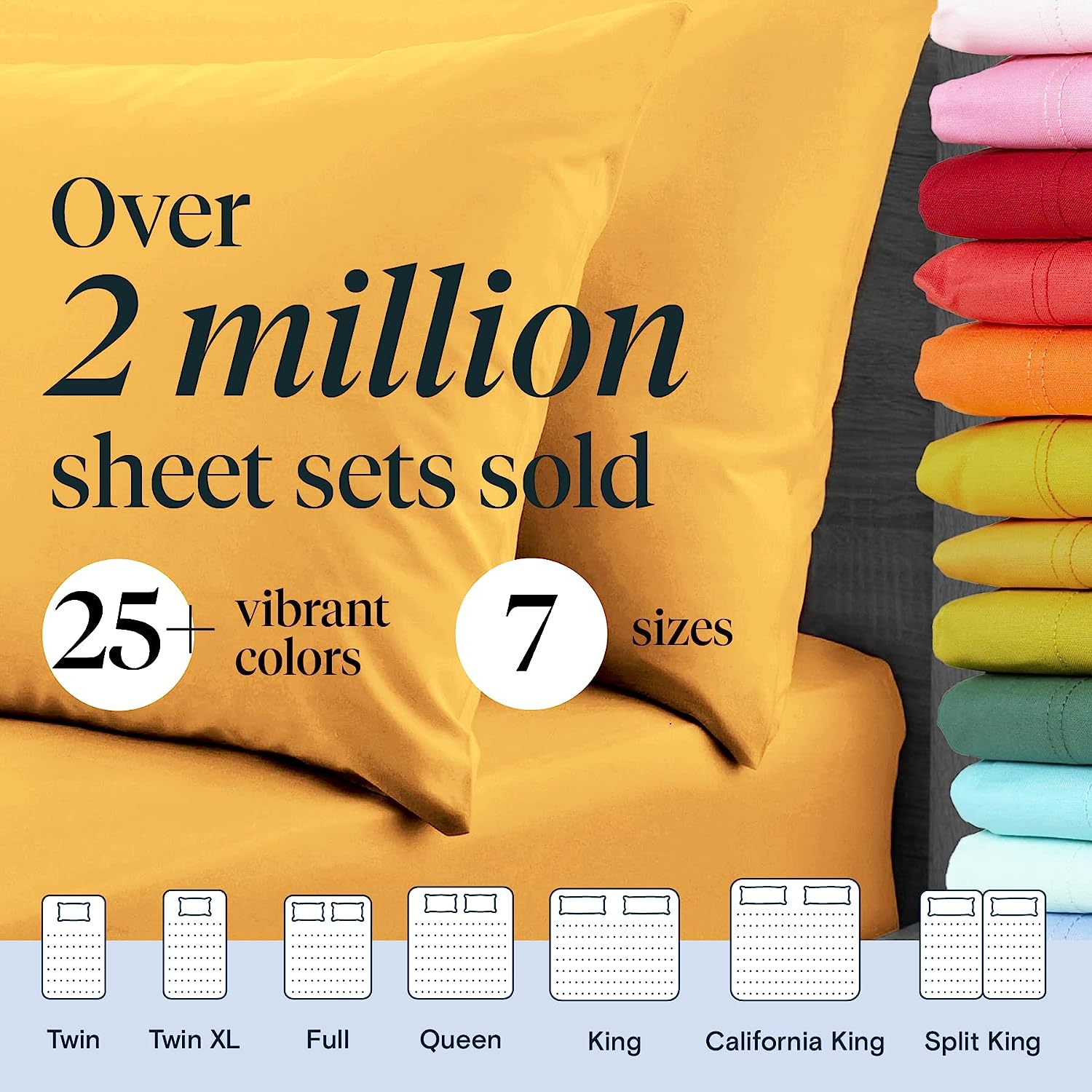 LuxClub 6 PC Queen Sheet Set Bamboo Sheets Deep Pockets 18" Eco Friendly Wrinkle Free Cooling Sheets Machine Washable Hotel Bedding Silky Soft - Medallion Gold Queen