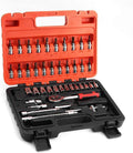 Peixiang Sturdy Hand Tools 46Pcs 1/4 Inch Wrench Repair Tools Metric Socket Wrench Screw Kit Safety