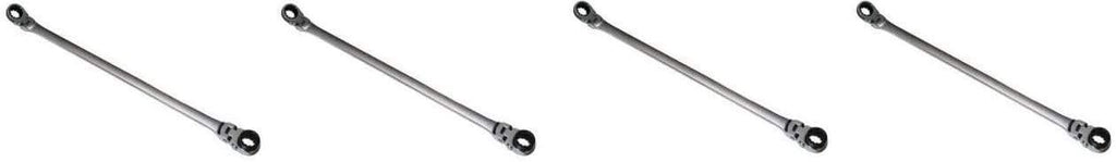 MOUNTAIN 16x18mm Double Box Universal Spline Reversible Ratcheting Wrench; 90 Tooth , Long, Flexible, Reversible; MTNRM1618 (Four Pack)