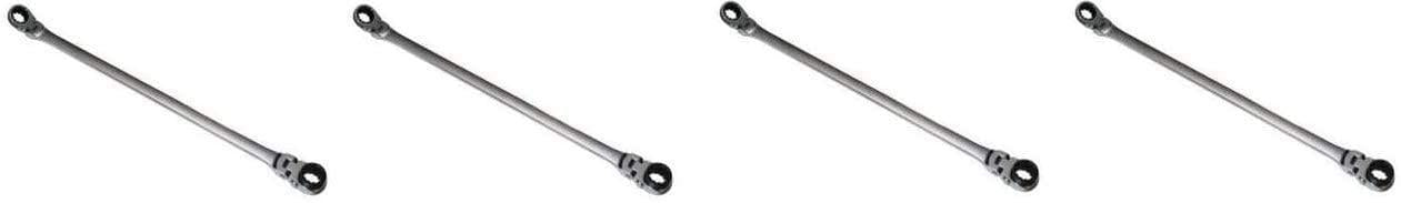 MOUNTAIN 16x18mm Double Box Universal Spline Reversible Ratcheting Wrench; 90 Tooth , Long, Flexible, Reversible; MTNRM1618 (Four Pack)