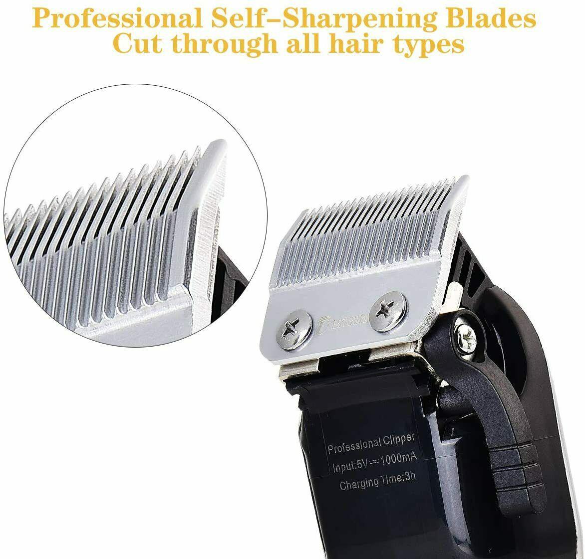 BESTBOMG Y5 Machine Of Cut Hair Professional Battery Rechargeable 6 Combs Guide