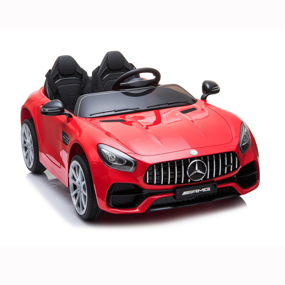 Toy Cars for Kids, Mercedes-Benz AMG GT Dual Motor Electric Power Cars Toys for 2-6 Year Old Boys Children 2 Seats 12V Ride on Car Christmas Birthday Gift for Kids Red