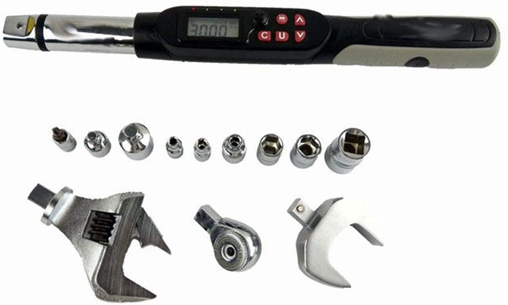 2% Accuracy 1-340N.m Adjustable Professional Electronic Digital Torque Wrench for Repair and Maintenance Hand Tools (Color : 6.8 135N.m 14x18)