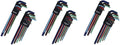 Bondhus 69600 Ball End DoublePK L-Wrench Set w/ColorGuard, 13 Piece (Thrее Расk)