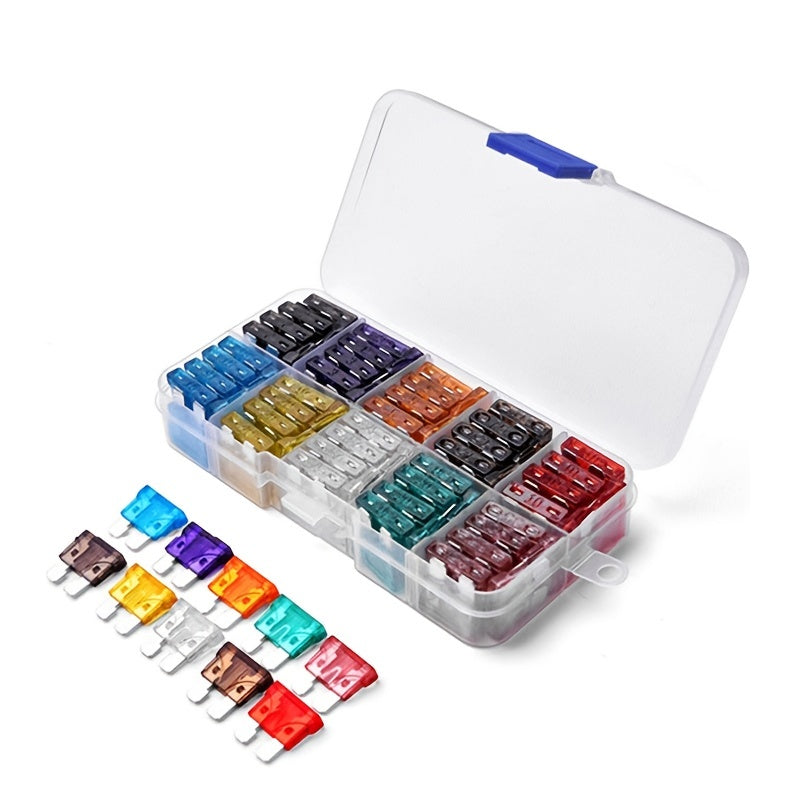 50/100pcs Car Fuses Assortment Kit, Car Automotive RV Standard Fuses Blade-Type Car Replacement Fuses Set 2A 3A 5A 7.5A 10A 15A 20A 25A 30A 35A
