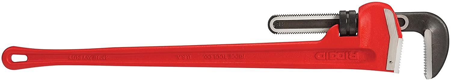 RIDGID 31040 Model 48 Heavy-Duty Straight Pipe Wrench, 48-inch Plumbing Wrench