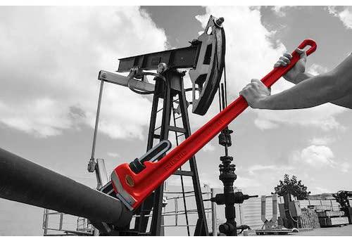 RIDGID 31040 Model 48 Heavy-Duty Straight Pipe Wrench, 48-inch Plumbing Wrench