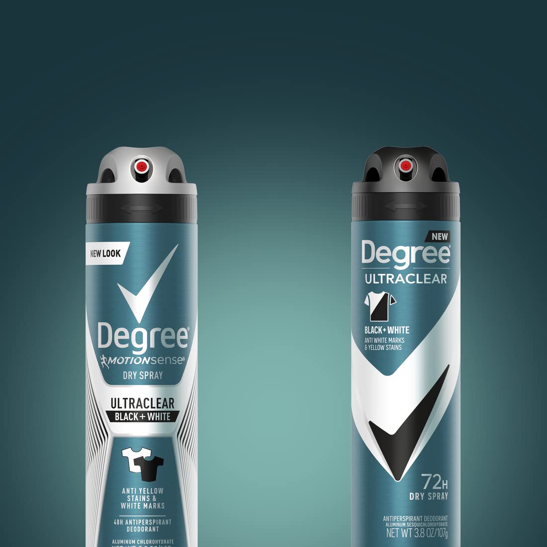 Degree Men Antiperspirant Deodorant Dry Spray Black + White 3 Count Protects from Deodorant Stains Antiperspirant for Men with MotionSense Technology 3.8 OZ
