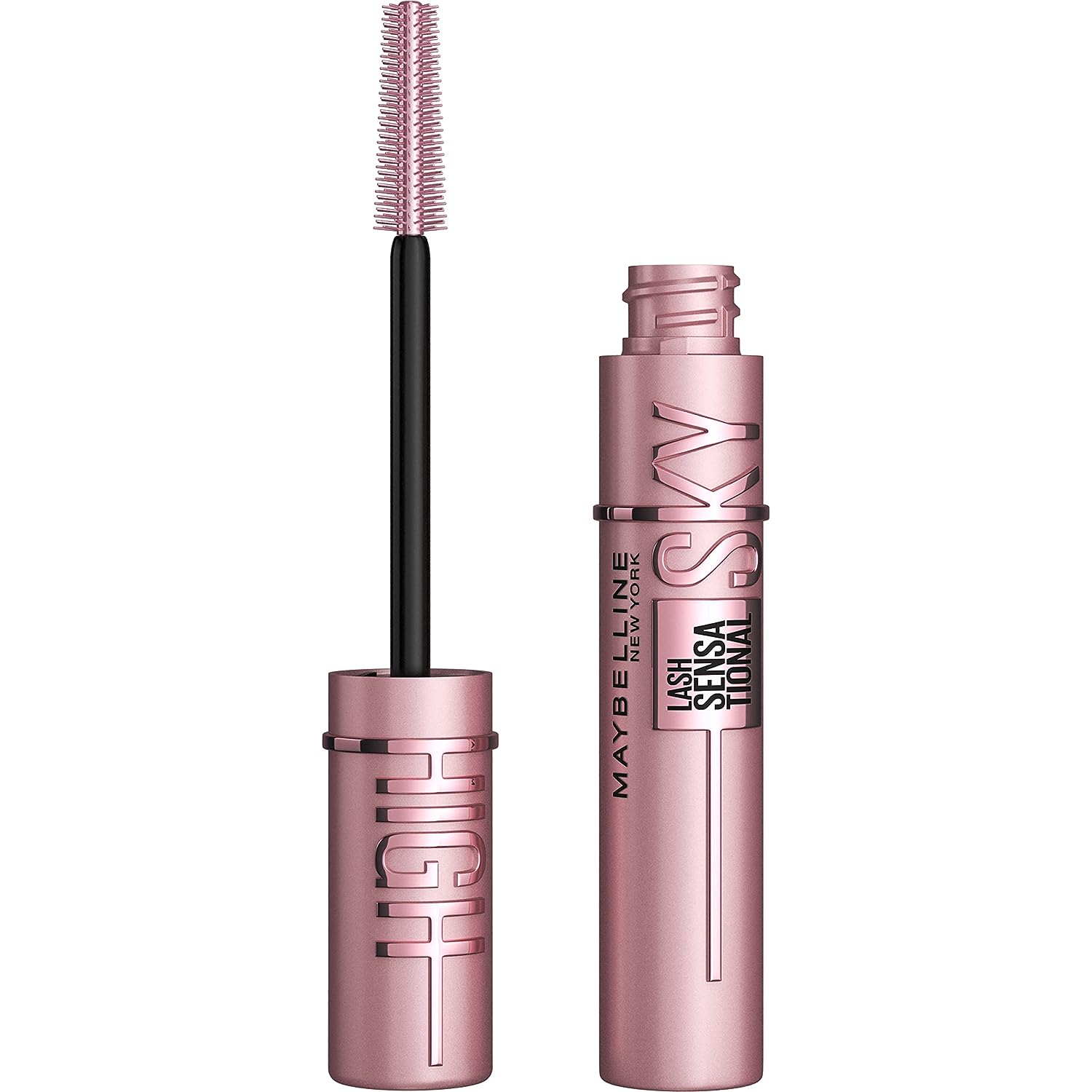 Maybelline New York Lash Sensational Sky High Washable Mascara Makeup, Volumizing, Lengthening, Defining, Curling, Multiplying, Buildable Formula, True Brown, 1 Count