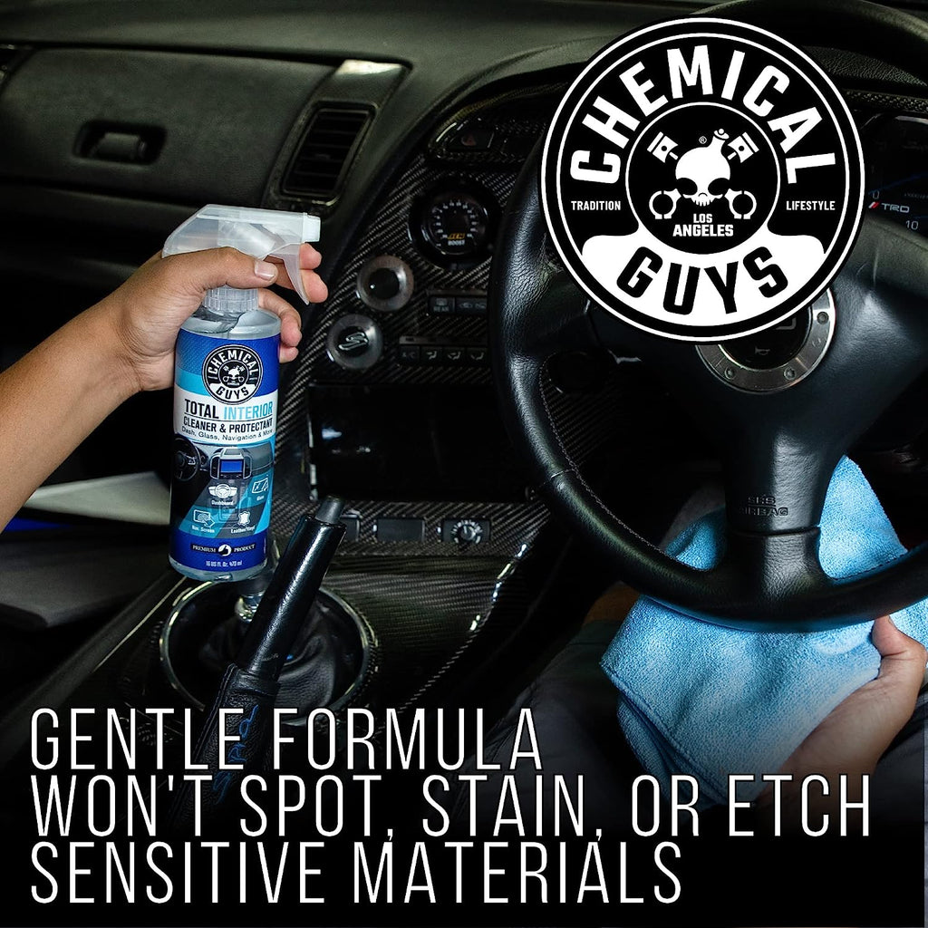 Chemical Guys SPI220 Total Interior Cleaner and Protectant, Safe for Cars, Trucks, SUVs, Jeeps, Motorcycles, RVs &amp; More, 128 fl oz (1 Gallon)