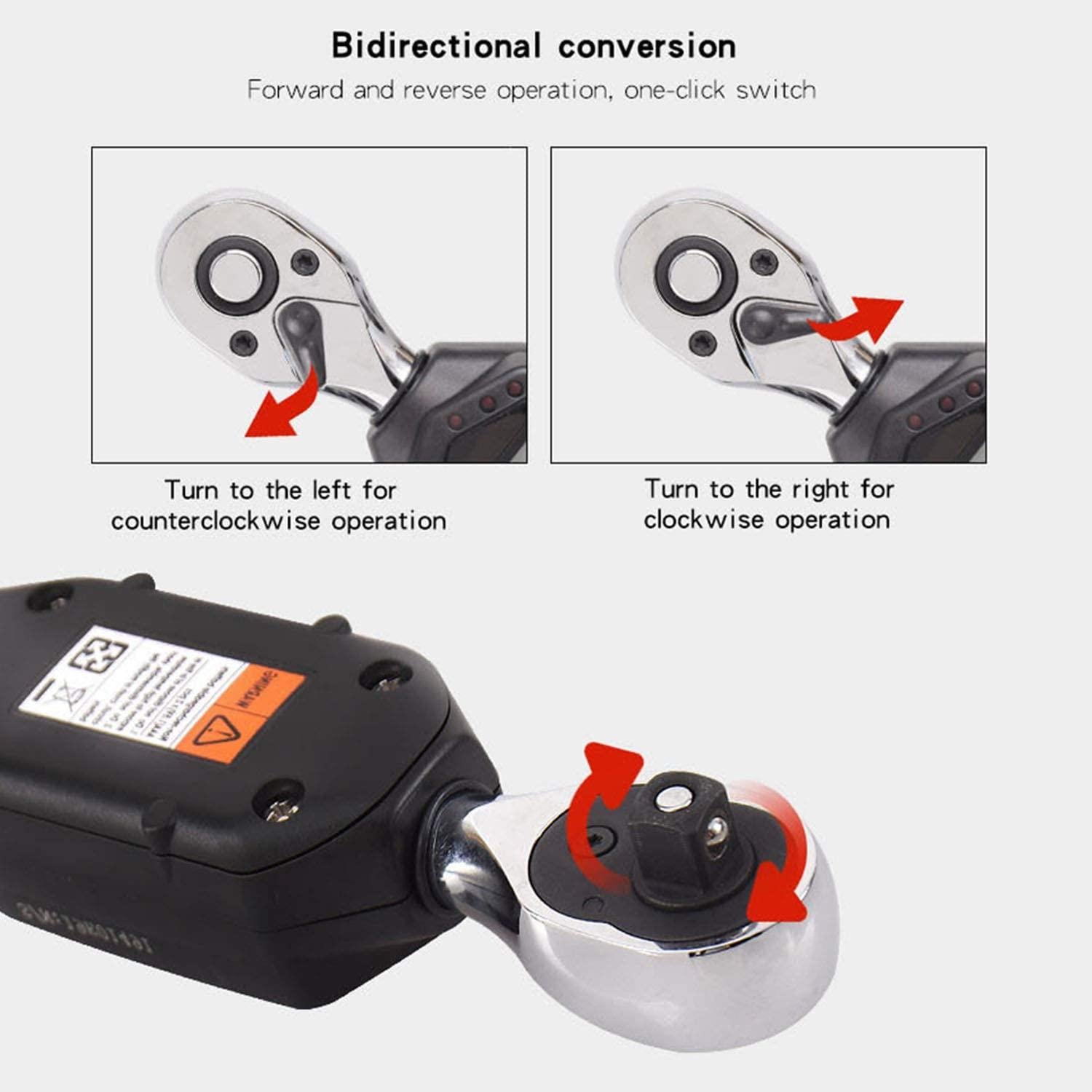 1/2 inch Digital Torque Wrench Mini Professional Electronic Short Handle Torque Wrenches Repair-Tools-Kit-Set-Tool Bike-Repair Hand-Tools (尺寸 Size : WR3-30AN)