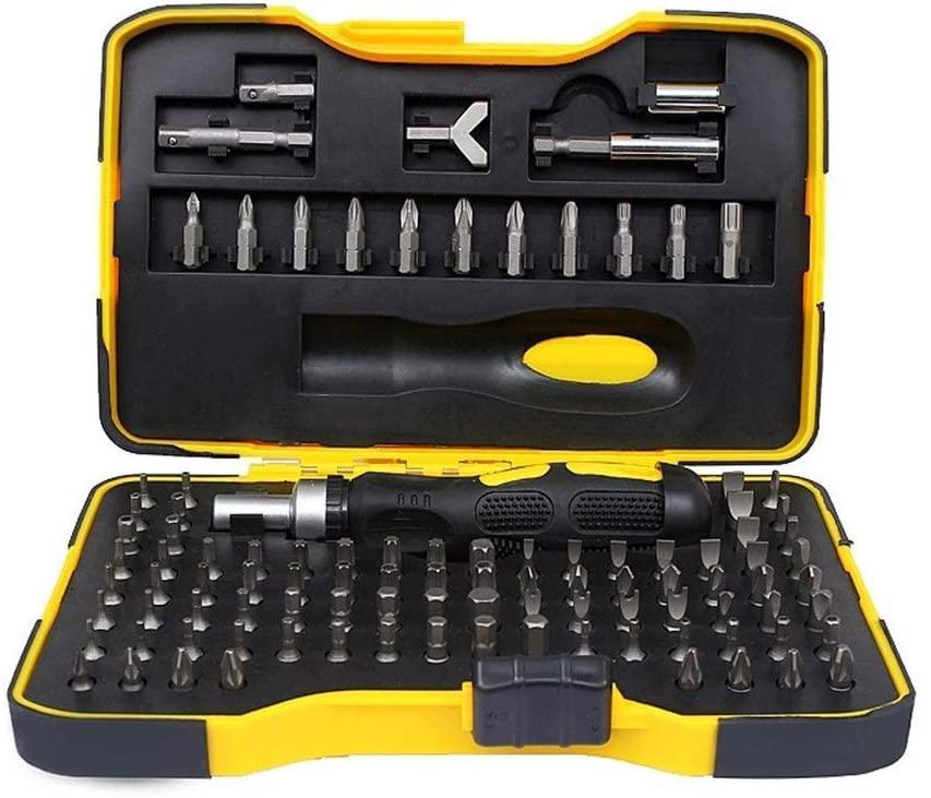 Peixiang Sturdy Wrench Screwdriver Set 101 in 1 Multifunction Household Essential Tools Kit Home Appliances Car Repair Maintenance DIY Hand Tool Repair Tools Safety