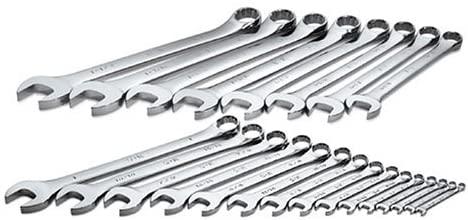 SK 86043 SuperKrome 23 Piece 12 Point 1/4-Inch to 1-1/2-Inch Combination Wrench Set