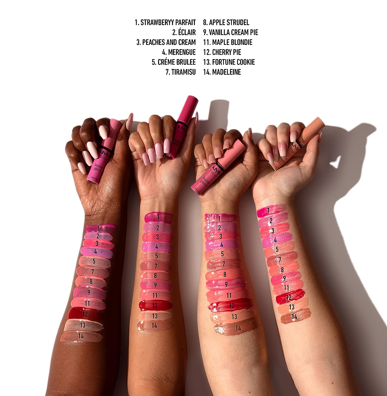 NYX PROFESSIONAL MAKEUP Butter Gloss, Non-Sticky Lip Gloss - Peaches &amp; Cream (Pink Coral)