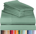 LuxClub Twin Sheets Set - Soft Twin Bed Sheets for Boys and Girls, 4 PC Deep Pockets 18" Eco Friendly Wrinkle Free Kids Fitted Sheets Machine Washable Hotel Bedding Silky Soft- Tree Moss Green Twin