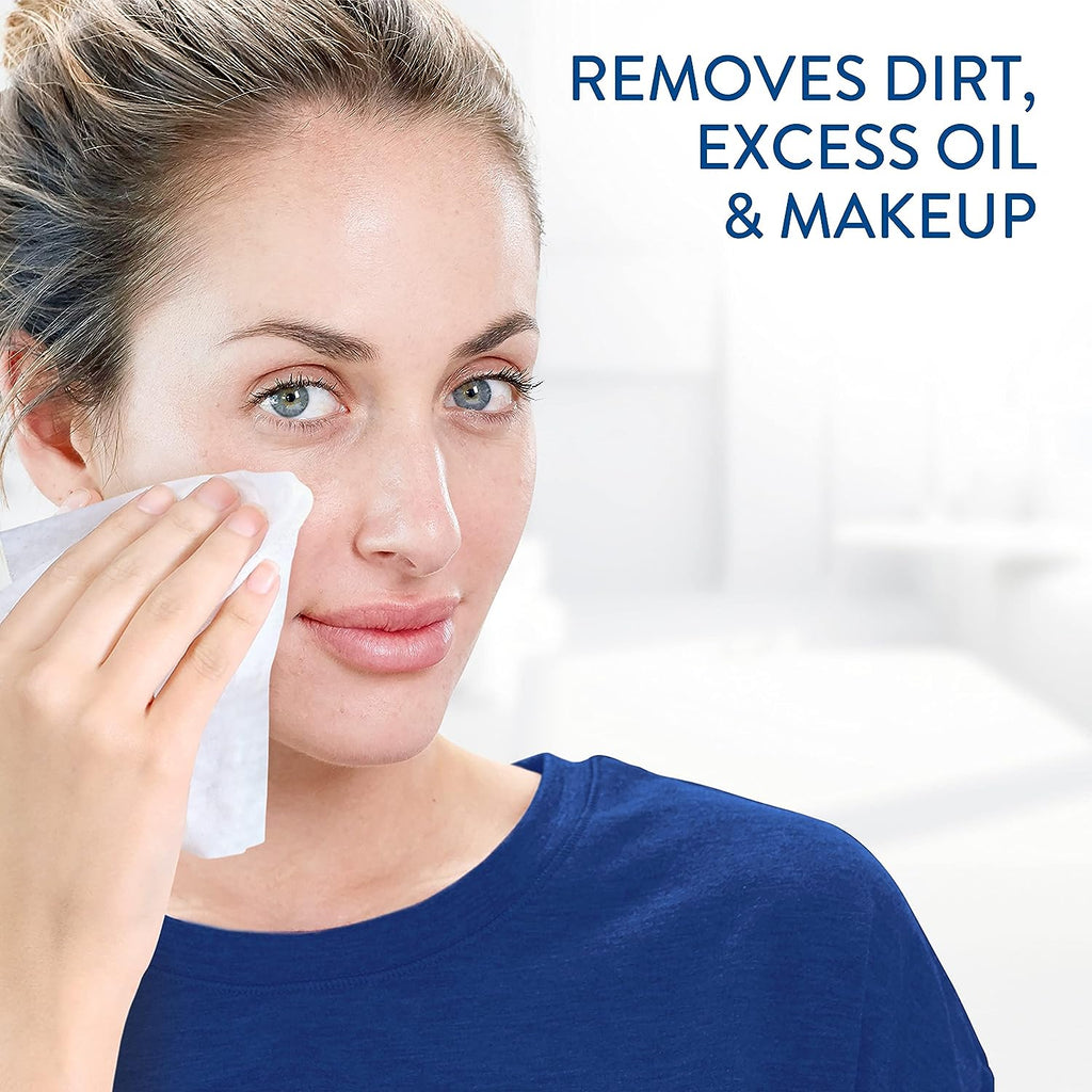 Cetaphil Face And Body Wipes, Gentle Skin Cleansing Cloths, , For Dry, Sensitive Skin, Flip Top Closure, Great For The Gym,Travel, In The Car, Hypoallergenic, Fragrance Free, 10 Count (Pack Of 12)