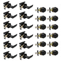 Oil-Rubbed Bronze Entry Door Lever Combo Lock Set with Deadbolt and 4 KW1 Keys, Keyed Alike (12-Pack)