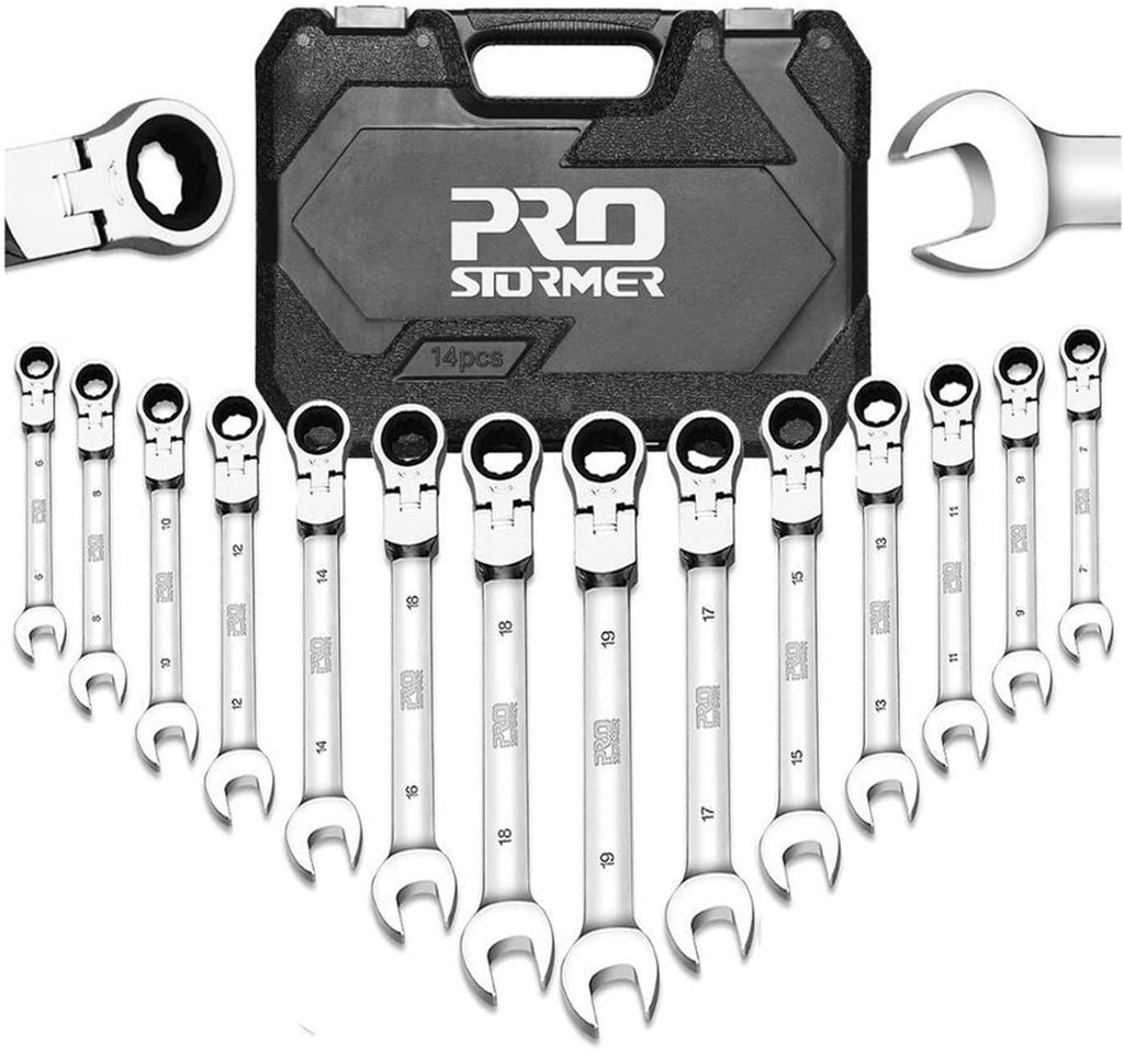 XFXCH 14-Piece Key Set Multi-Function Tool Wrench Ratchet Wrench Set Hand Tool Wrench Set Universal Wrench Tool Car Repair Tool (Color : 8 22MM 12P)
