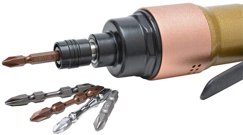 GJNVBDZSF Repair Kit Portable Pneumatic 10000rpm Double Hammer Pneumatic Screwdriver, Powerful Pneumatic Screwdriver Hand Tools Industrial
