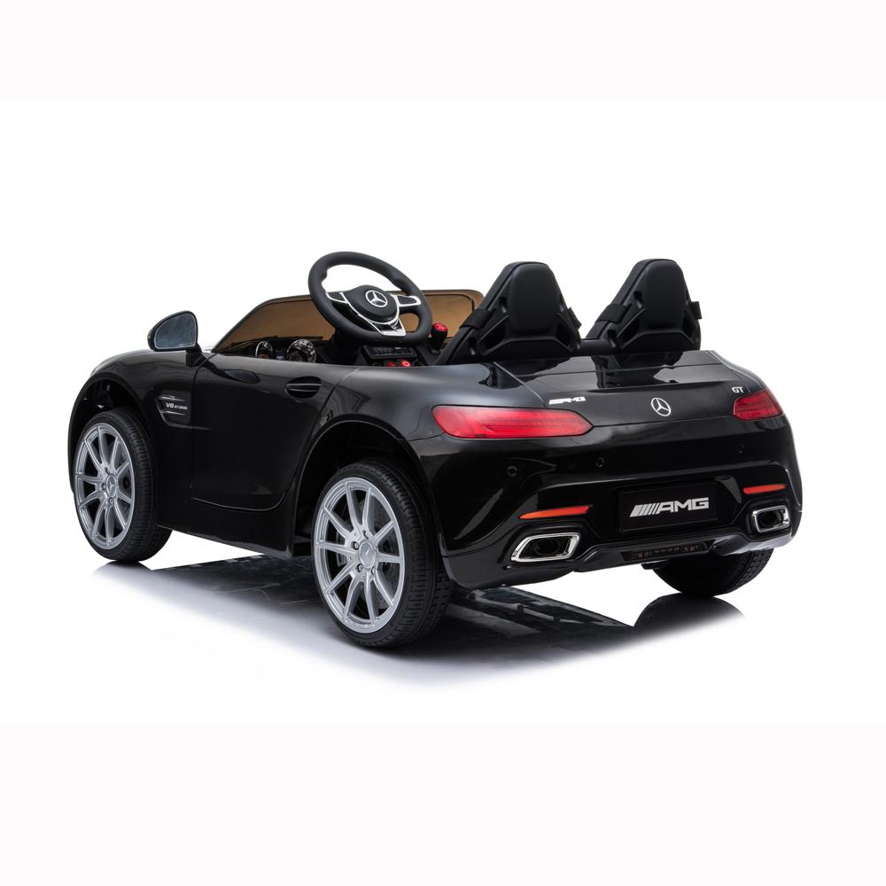 Kids 12v RC Ride On Cars, URHOMEPRO Electric Power Wheels Car, 3-6 Years kids Motorized Ride On Toys, Ride On Truck Car Toy w/ Remote Control, 3 Speeds, Spring Suspension, LED Light, Black, W5669