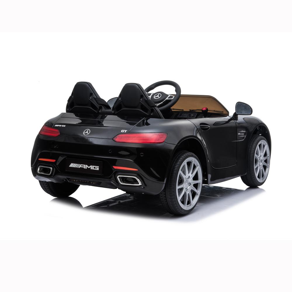 Kids 12v RC Ride On Cars, URHOMEPRO Electric Power Wheels Car, 3-6 Years kids Motorized Ride On Toys, Ride On Truck Car Toy w/ Remote Control, 3 Speeds, Spring Suspension, LED Light, Black, W5669