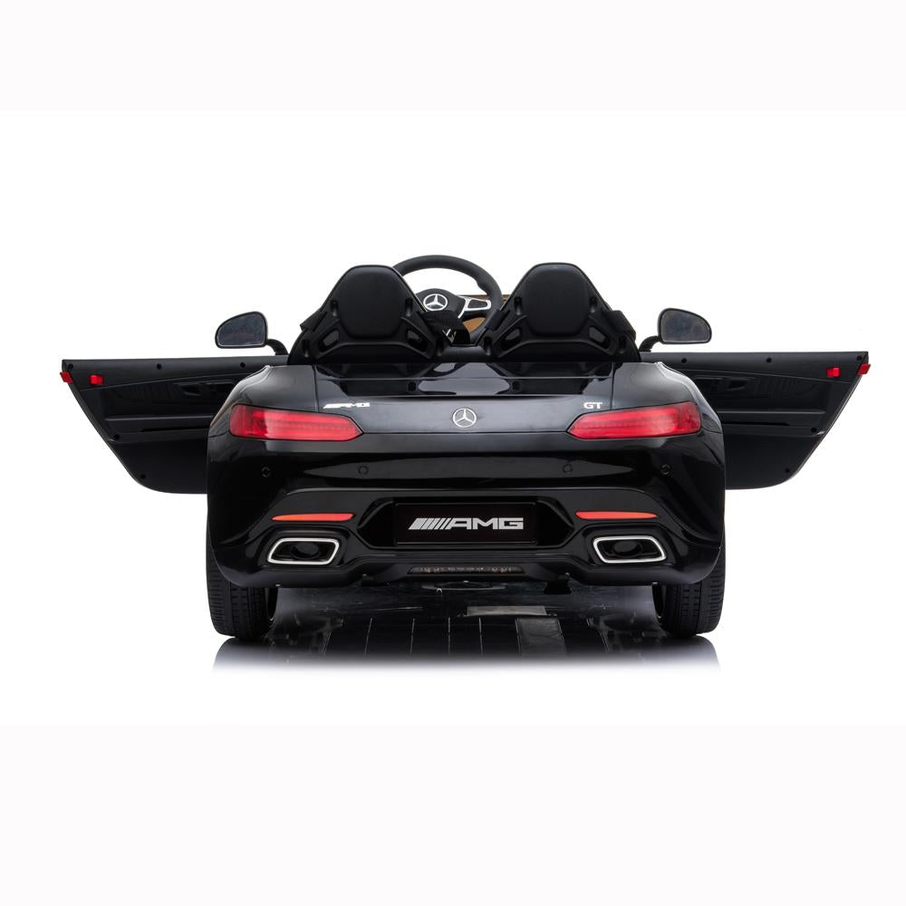 Kids 12v RC Ride On Cars, URHOMEPRO Electric Power Wheels Car, 3-6 Years kids Motorized Ride On Toys, Ride On Truck Car Toy w/ Remote Control, 3 Speeds, Spring Suspension, LED Light, Black, W5669