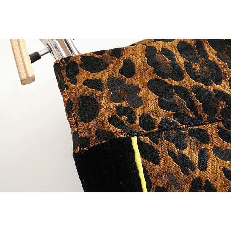 leopard top and high waist top &amp; short